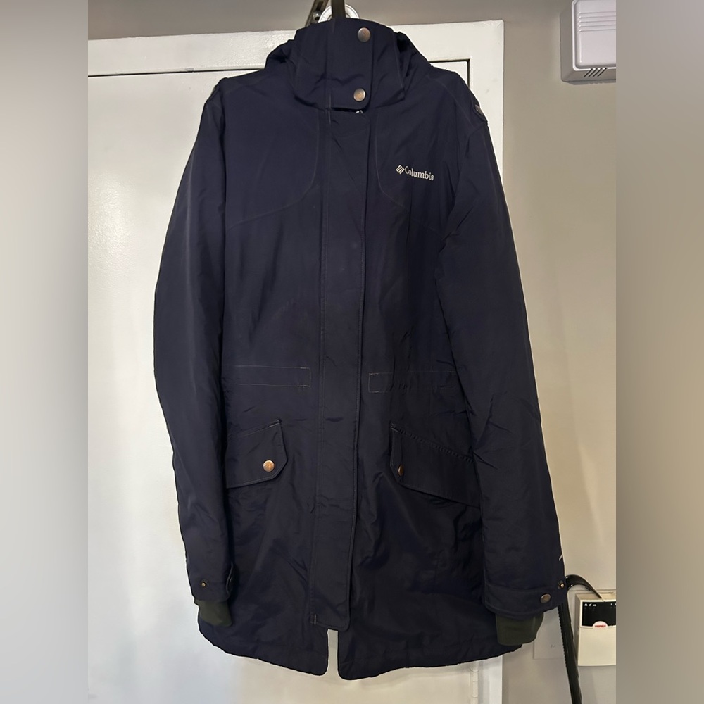 Columbia Navy Blue Ohni Shield Winter Jacket